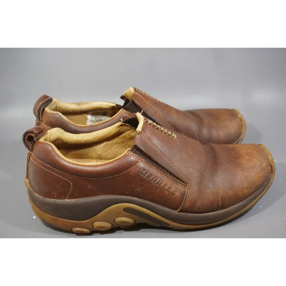 Merrell Jungle Moc Crafted Slip-On Shoes Men’s Size 11 Brown Hiking Outdoors
